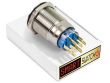 22mm Angel Eye® Dot DPDT / 2NO2NC Stainless Steel Push Button LED Switch (for 19mm Hole)