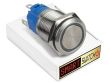 20 x SmartSwitch HALO LED Chrome Momentary 19mm (16mm hole) 12V/3A Illuminated Round Switch - WHITE