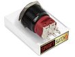 25mm Angel Eye® Power DPDT / 2NO2NC Black Aluminium Push Button LED Switch (for 22mm Hole)