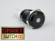 SmartSwitch 19mm 12v DOT LED Black Momentary Illuminated Switch