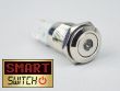 SmartSwitch 19mm 12v DOT LED Chrome Momentary Illuminated Switch