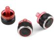 BLACK Aluminium Air-Con Knob Set for PEUGEOT 206