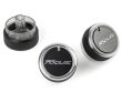 BLACK (WITH LOGO) Aluminium Air-Con Knob Set for Ford Focus