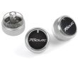SILVER (WITH LOGO) Aluminium Air-Con Knob Set for Ford Focus