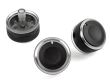 BLACK Aluminium Air-Con Knob Set for Mazda 6