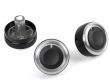 BLACK Aluminium Air-Con Knob Set for Mazda 3  MK2 2009-2013
