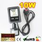Flat Cool White LED Flood Light + PIR - 10W