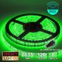 12V/5M SMD 2835 IP65 Waterproof 8mm LED Strip 600 LED (120LED/M) - GREEN