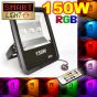 Flat RGB LED Flood Light with Remote - 150W