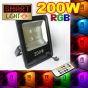 Flat RGB LED Flood Light with Remote - 200W