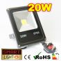 Flat Cool White LED Flood Light - 20W