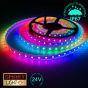 24V/10m SMD 5050 IP67 Waterproof Strip 600 LED - RGB