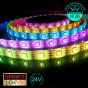 24V/10m SMD 5050 IP20 Non-Waterproof Strip 600 LED - RGB 