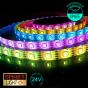 24V/10m SMD 5050 IP65 Waterproof Strip 600 LED - RGB