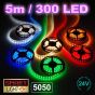 24V/5M SMD5050 LED Strip Amazon Variation - Colour/Adaptor/Use