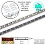 5M/720 LED WS2812B/5050 RGB Addressable LED Strip 5V/IP67/Black PCB (Strip Only)