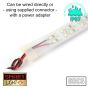 12V/5M SMD 2835 IP67 Sealed Waterproof Double Row 18mm Strip 1200 LED (240LED/M) - RED
