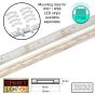 60 LED/M 12V SMD 2835 WARM WHITE LED Strip IP68 (White PCB)