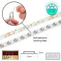 60 LED/M 12V SMD 5050 YELLOW LED Strip IP20 (White PCB)