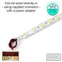 60 LED/M 12V SMD 5050 YELLOW LED Strip IP20 (White PCB)