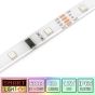30 LED/M 6803 IC / SMD 5050 RGB Addressable LED Strip IP65 (White PCB)
