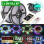 10M (2x5M) 6803 Dream Colour RGB LED Light Strip Tape+Remote+UK Plug 12V/IP67