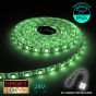 24V/1M SMD 5050 IP65 Waterproof Strip 60 LED - GREEN