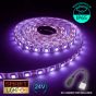 24V/1M SMD 5050 IP65 Waterproof Strip 60 LED - PURPLE