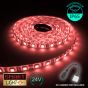 24V/1M SMD 5050 IP65 Waterproof Strip 60 LED - RED