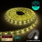 24V/1M SMD 5050 IP65 Waterproof Strip 60 LED - YELLOW