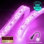 12V/1m SMD 2835 IP68 Submersible Strip 60 LED - PINK