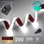 24V/1m NATURAL WHITE (4000k) COB LED Strip (320 LED / 10w /927lms per meter) + 24V Adapter