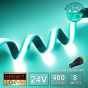 24V Premium Ice Blue COB LED Strip (480 LED / 10w / 11-1800mcd per meter)