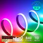 24V Premium RGB COB LED Strip (820 LED / 14.4w / 16-2200mcd per meter)