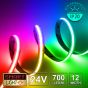 24V Premium RGBCTA (3-6000k) COB LED Strip (700 LED / 19.8w / 2-2500mcd per meter)