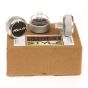 SILVER (WITH LOGO) Aluminium Air-Con Knob Set for Ford Focus