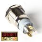 SmartSwitch 19mm 12v POWER LED Chrome Momentary Illuminated Switch