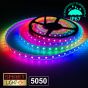 12V/5M SMD 5050 IP67 Sealed Waterproof Strip 300 LED - RGB Strip Only