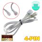 1M IP68 Male/Female Extension Cable - 4 Pin RGB LED