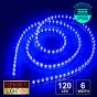 12V/1.2M Flexible Silicon IP68 Submersible Strip 120 LED - BLUE