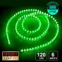 12V/1.2M Flexible Silicon IP68 Submersible Strip 120 LED - GREEN