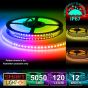 12V/5M SMD 5050 IP67 Sealed Waterproof Strip 600 LED (120LED/M) - RGB