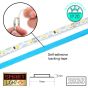 12V/5M S-Shape SMD 2835 IP20 Non-Waterproof Strip 300 LED - GREEN