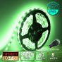 60 LED/M 12V SMD 2835 GREEN LED Strip IP65 (White PCB)