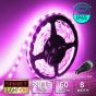 12V/5M SMD 2835 IP65 Waterproof Strip 300 LED - PINK