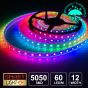 12V/5M SMD 5050 IP67 Sealed Waterproof Strip 300 LED - RGB Strip Only