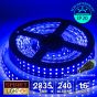 12V/5M SMD 2835 IP20 Non-Waterproof Double Row 16mm Strip 1200 LED (240LED/M) - BLUE