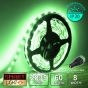 60 LED/M 12V SMD 2835 GREEN LED Strip IP20 (White PCB)