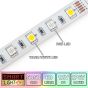 12V/10M SMD 5050 IP67 Sealed Waterproof Strip 600 LED - RGB+WARM WHITE