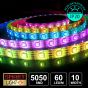 24V/10m SMD 5050 IP20 Non-Waterproof Strip 600 LED - RGB 